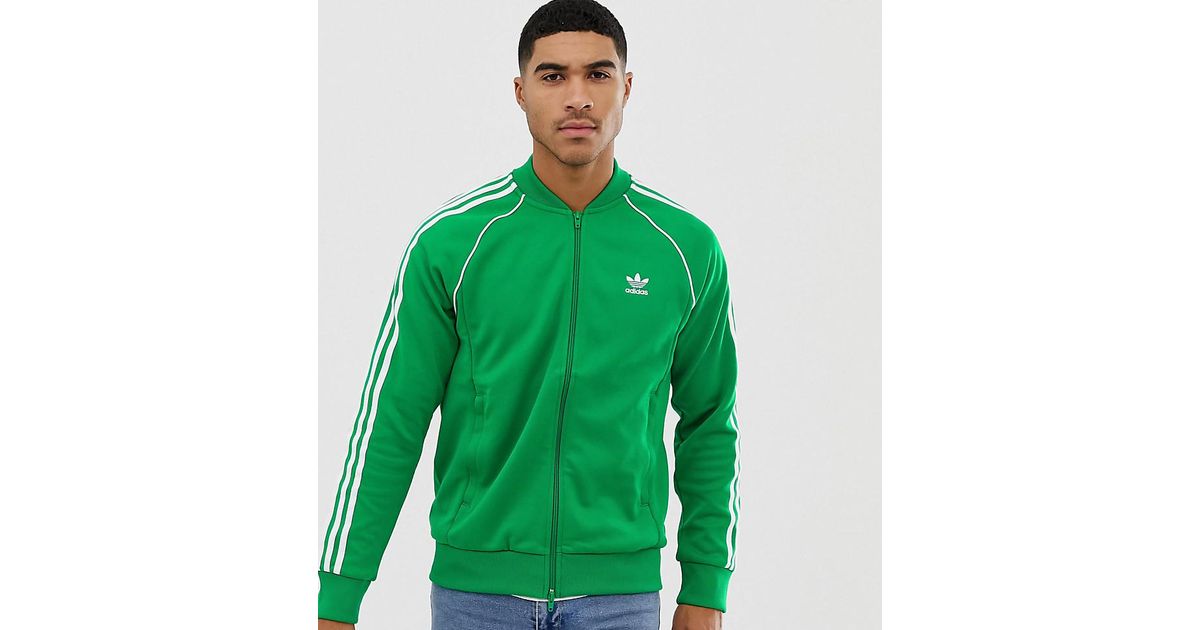 | Lyst for Adicolor Men in Green Track Originals adidas Jacket