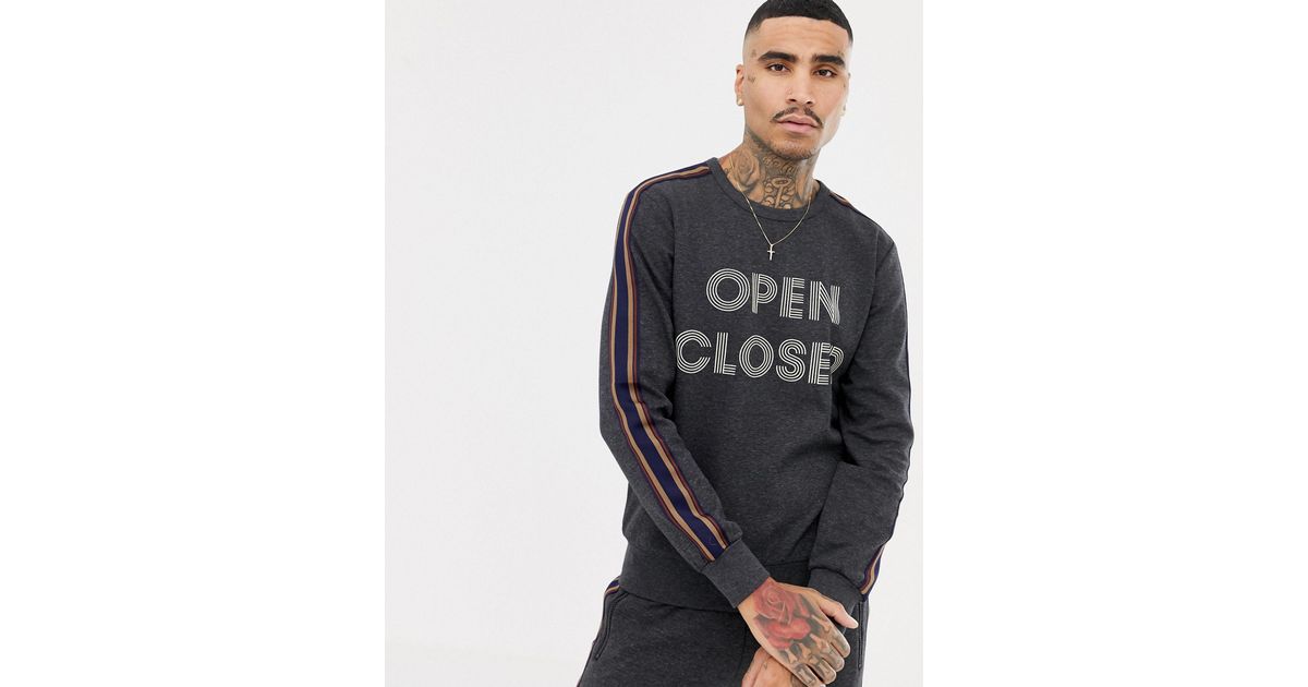Antony Morato Denim Sweatshirt in Grey (Gray) for Men - Lyst