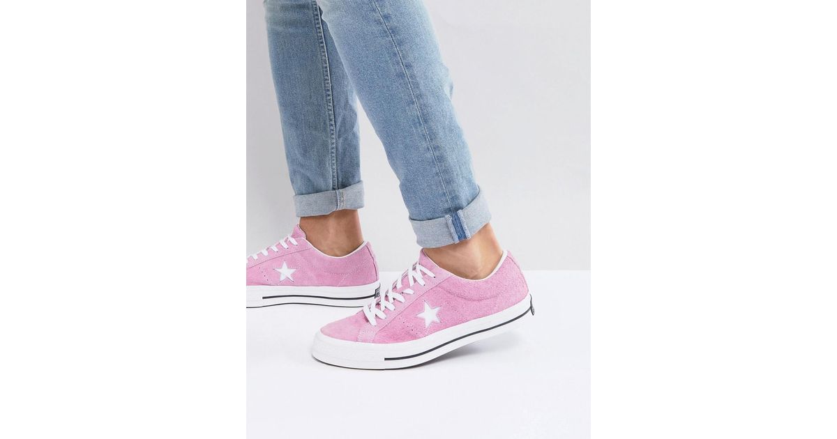 Converse pink one star cheap