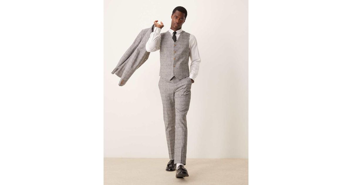 Traje Gris Asos Traje Chaqueta Tuxedos Grises Para Bodas: Traje De