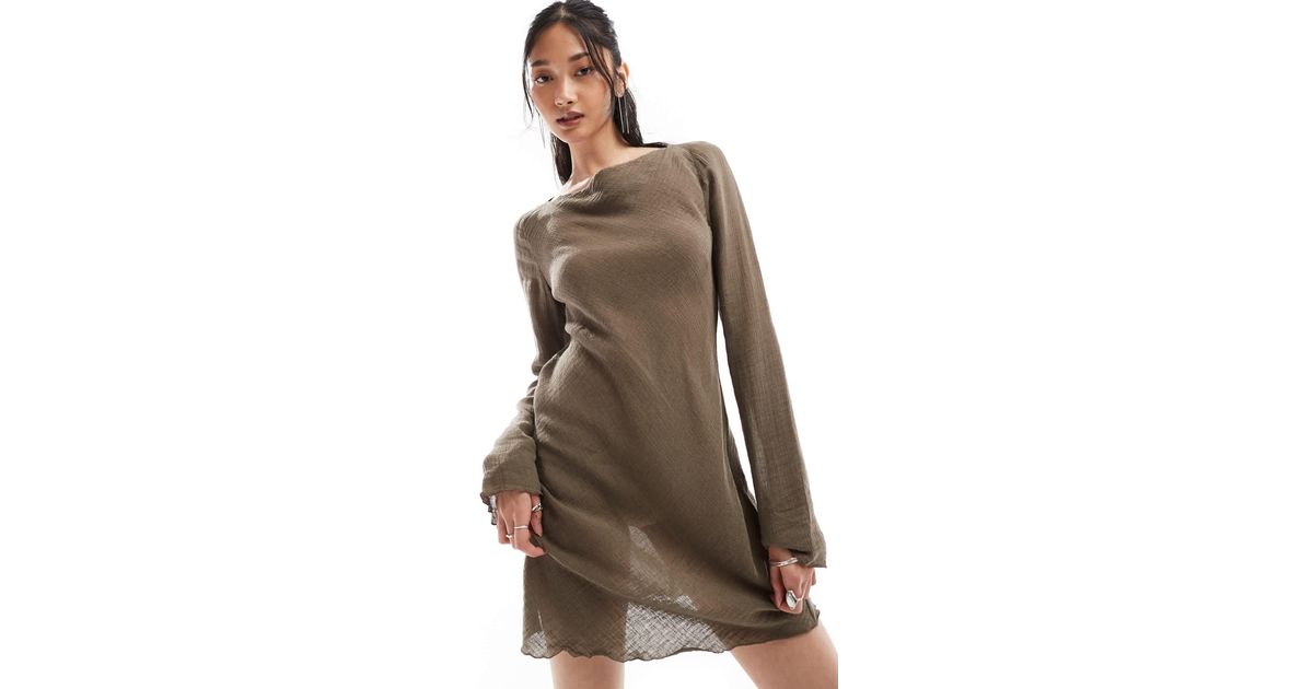 yellow linen dresses for women Loose Women Linen Yellow Dresses Summer Casual Outfits Q9410