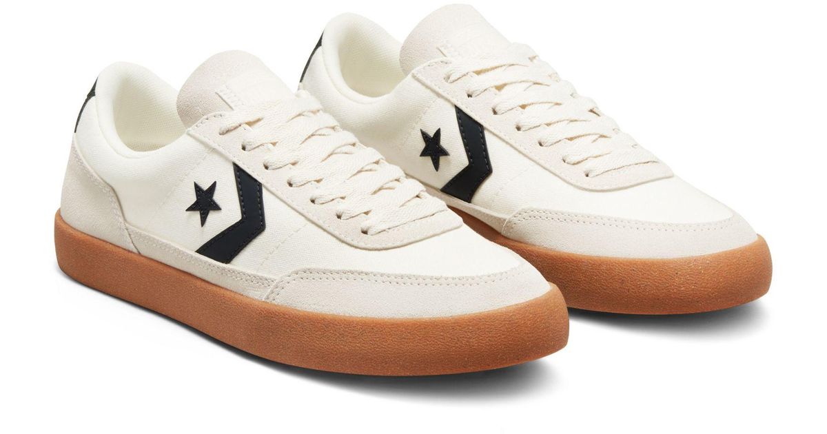 Converse Net Star Classic Suede-mix Sneakers in White for Men | Lyst