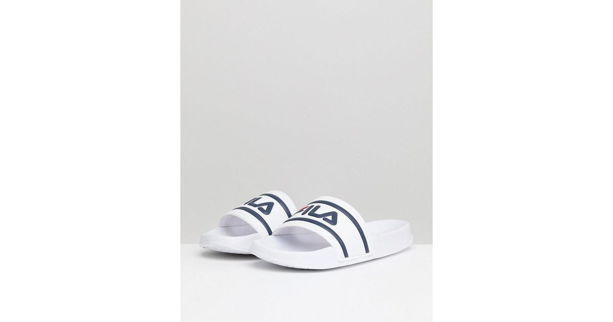 chanclas fila blancas