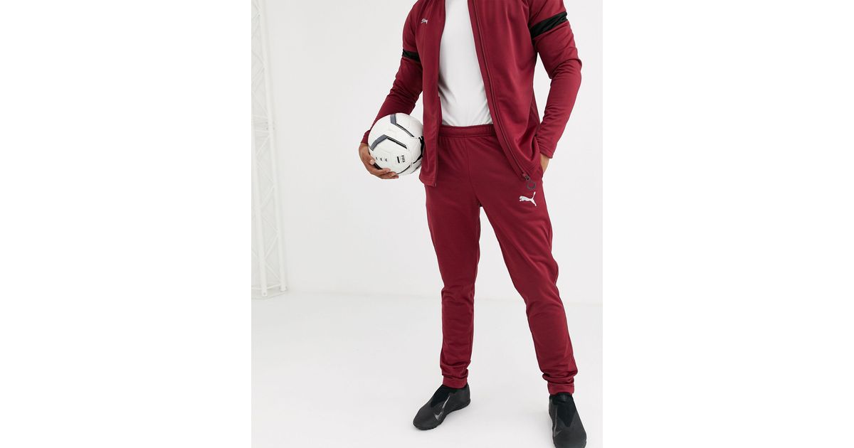 Football - Survêtement à empiècements noirs - Bordeaux - Exclusivité ASOS  Synthétique PUMA pour homme en coloris Rouge - Lyst