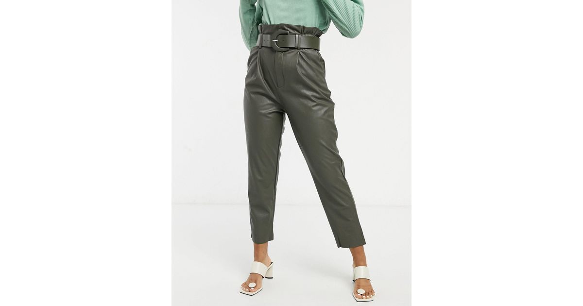 Pantaloni a vita alta di Stradivarius in Verde | Lyst