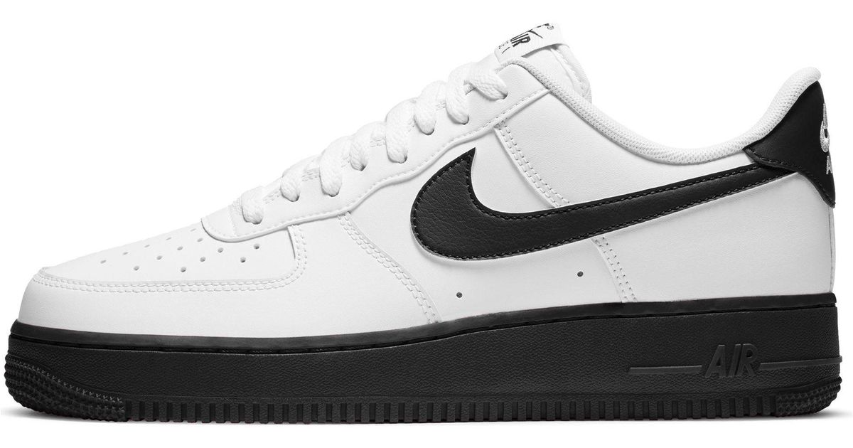Nike Rubber Air Force 1 '07 Brick Trainers in White/Black (White) for Men -  Lyst