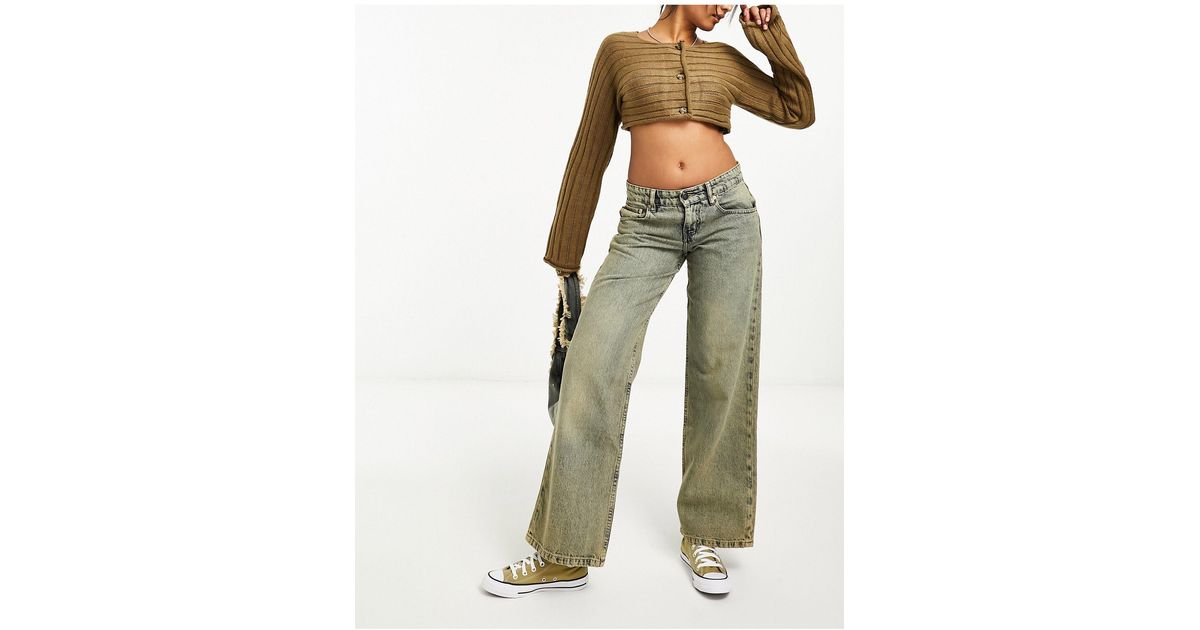 Motel Low Rise Parallel Jeans Lyst UK