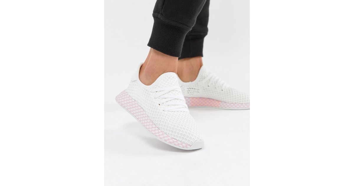 adidas Originals Deerupt Sneakers in White | Lyst