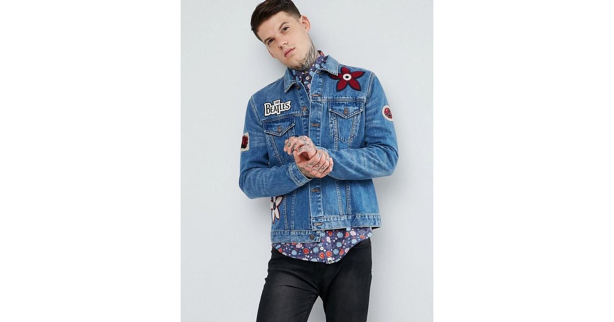 pretty green beatles denim jacket