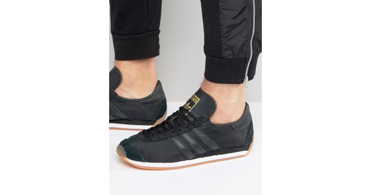 adidas Originals Leather Adidas Original Country Og Sneakers in Black for  Men | Lyst