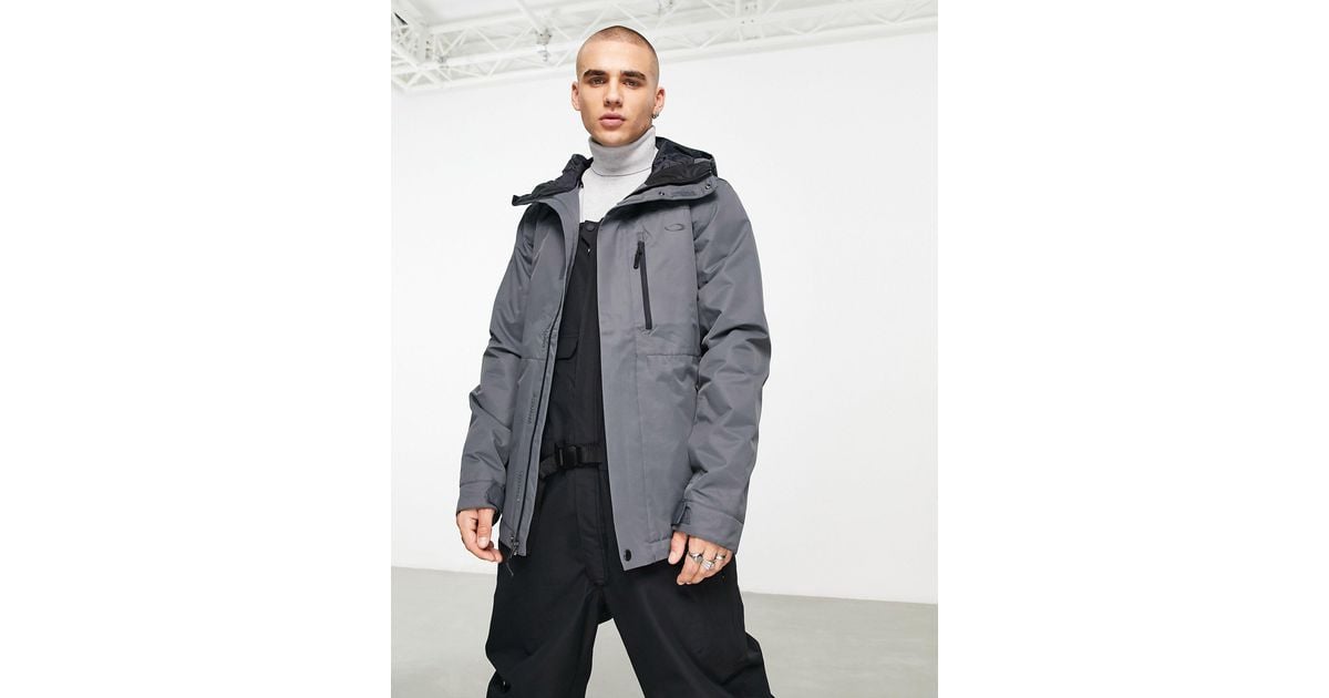 Oakley Westview Ski Jacket in Gray for Men | Lyst