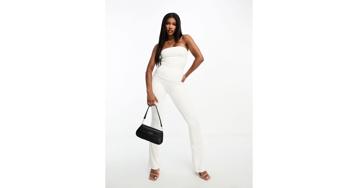 Naked Wardrobe Fitted Trouser Co-ord in White