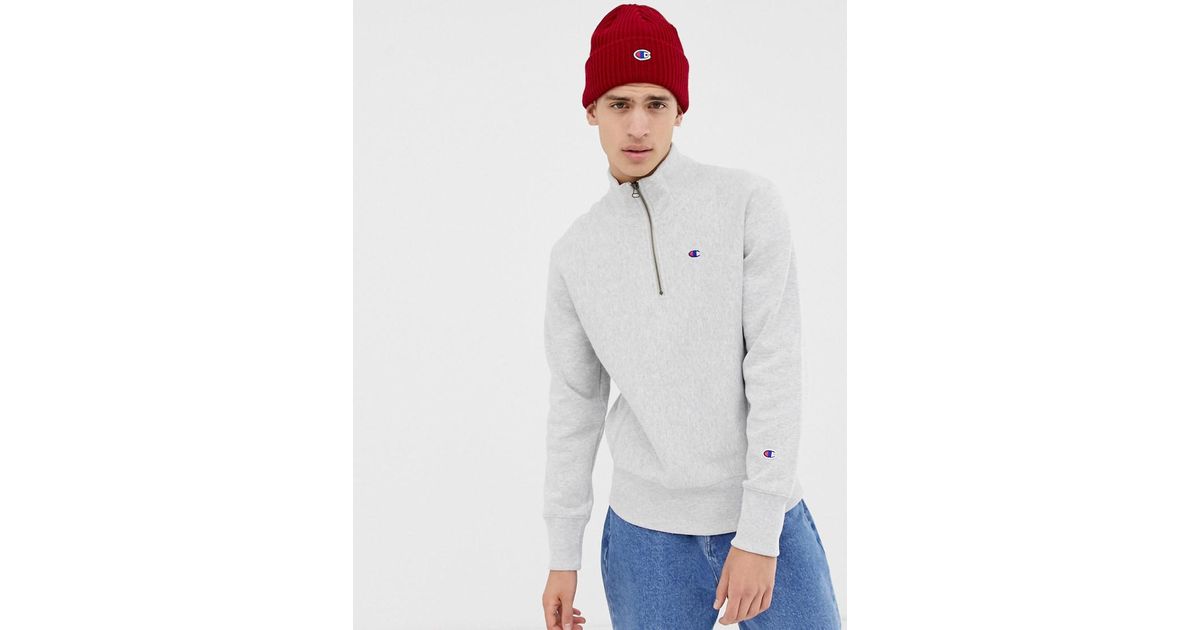 champion reverse weave quarter zip
