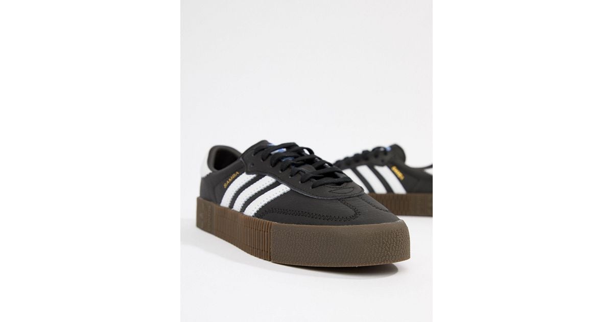 adidas black samba rose