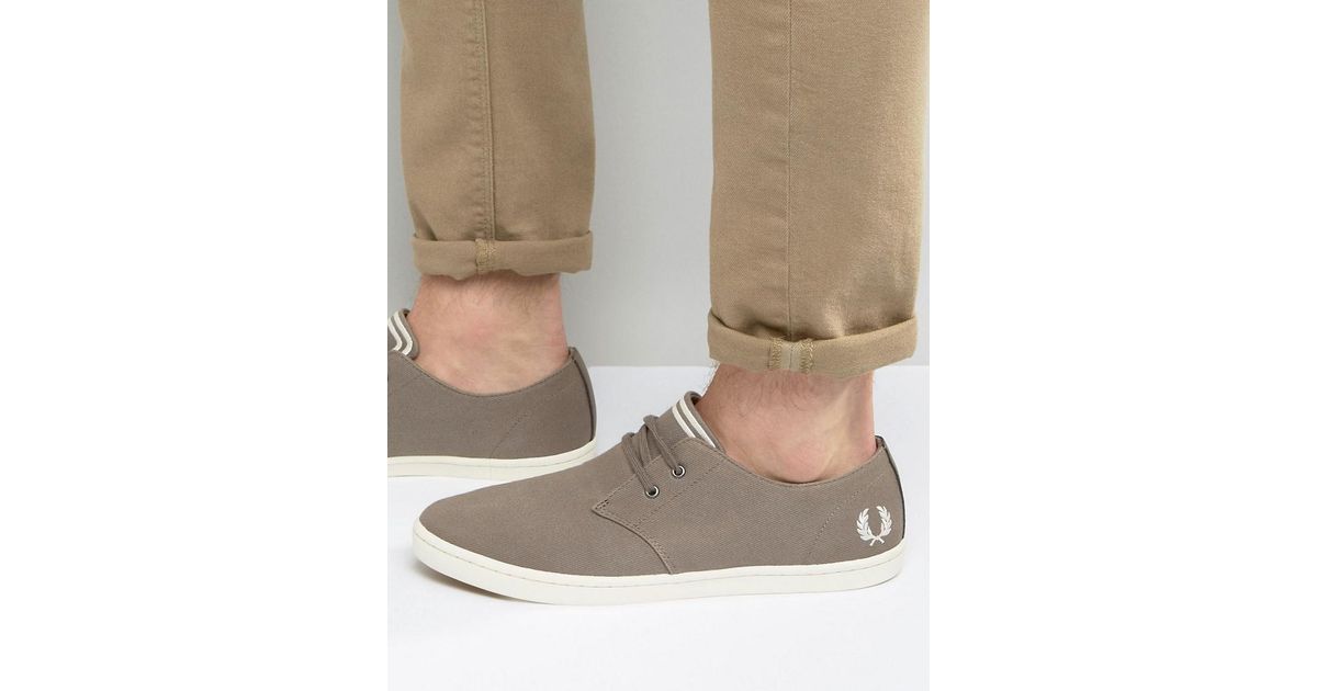 Fred Perry Byron Low Twill Sneakers in 