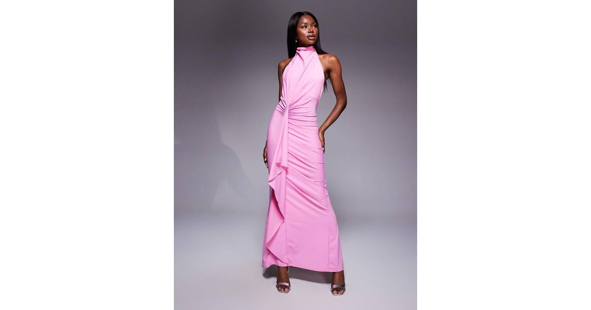 Vestido Largo Vestidos Drapeados Asos Vestido Largo Drapeado De