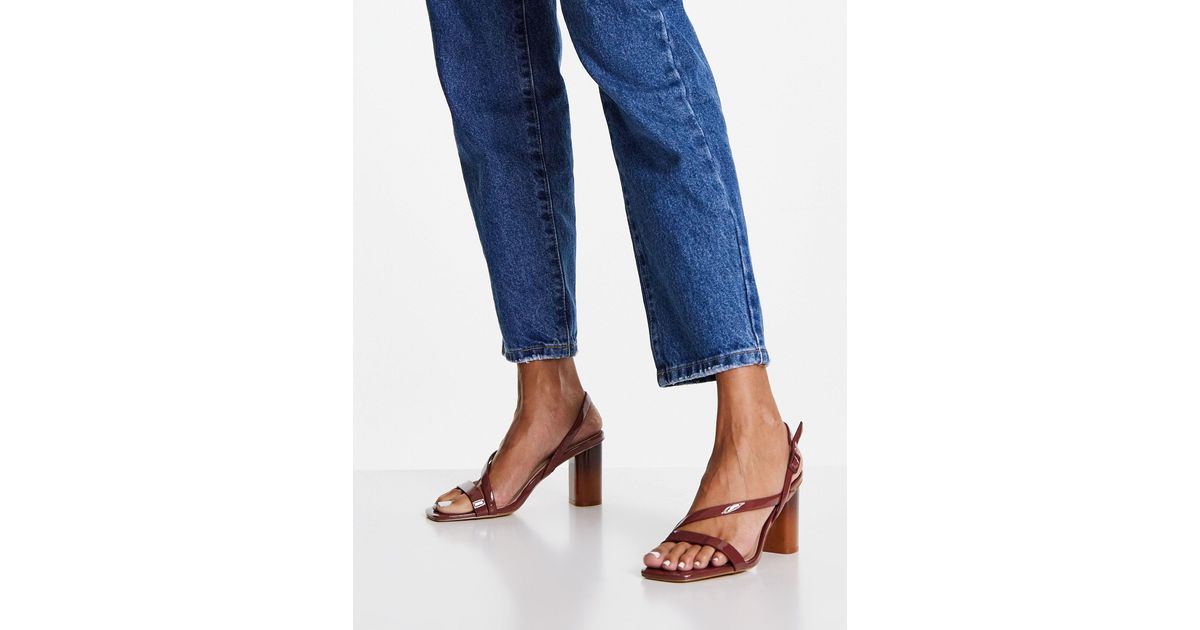 ALDO Adiemwen Ombre Heel Strapped Heeled Sandals in Blue Lyst