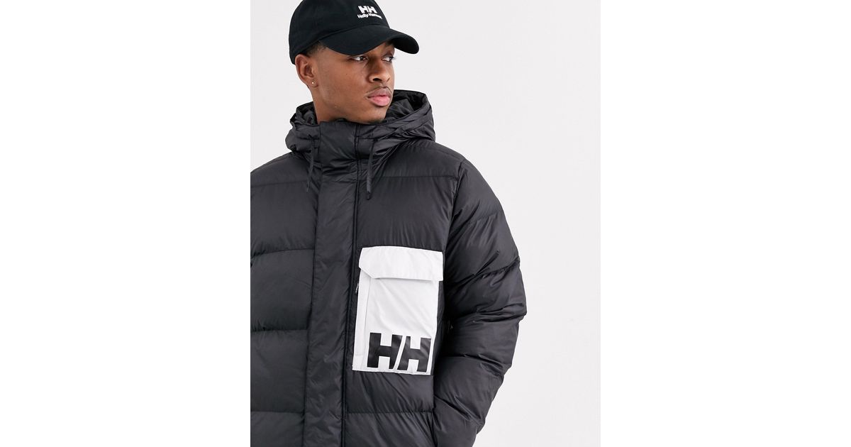 Plumífero negro P\u0026C Helly Hansen de hombre de color Negro | Lyst