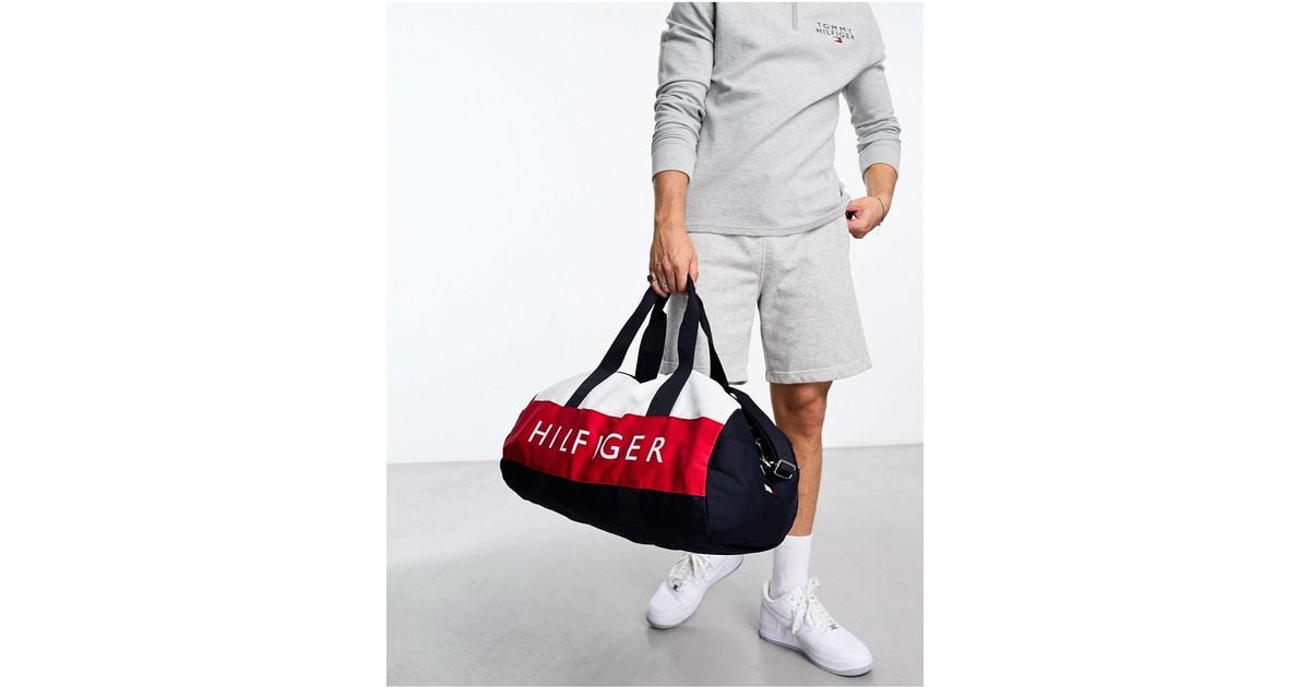 Tommy hilfiger sales canvas duffle bag