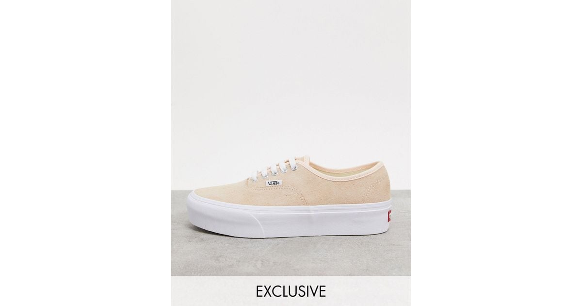 vans suede authentic platform