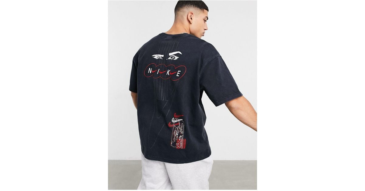 Nike Wash Drip T-shirt With Print in Black for Men | Lyst UK