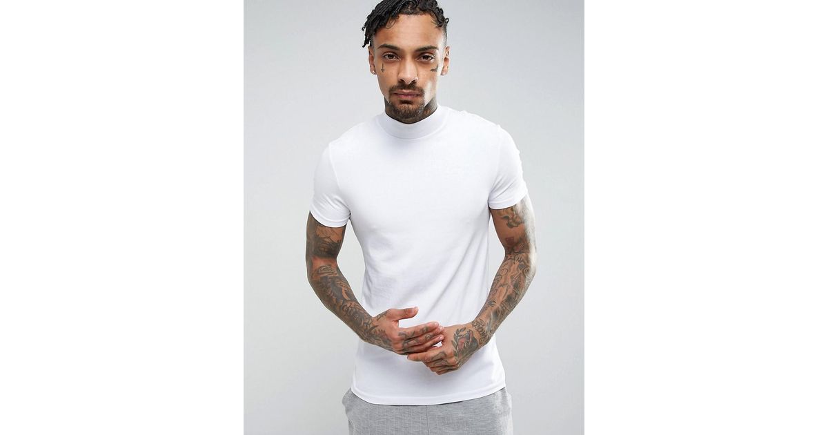 Turtleneck Short Sleeve Tank Top Breathable Sport Muscle Tee Activewear Gifts Mens Tops MISYAA White T Shirts for Men 