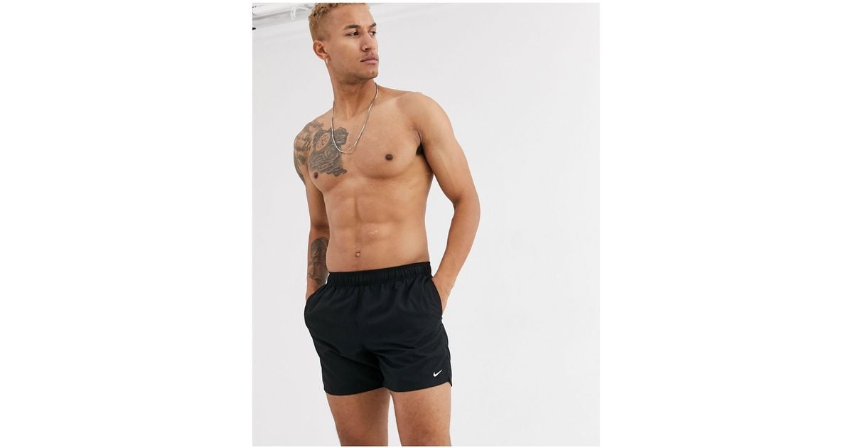 Nike Super Short Volley Swim Shorts in Black for Men | Lyst