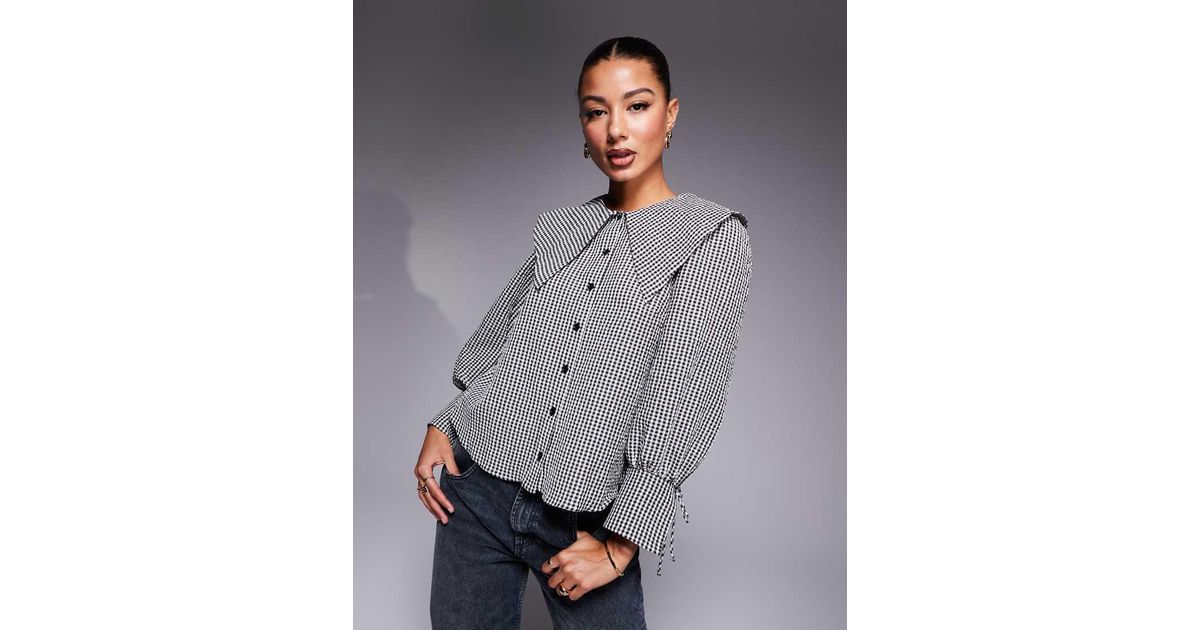 river island polka dot blouse