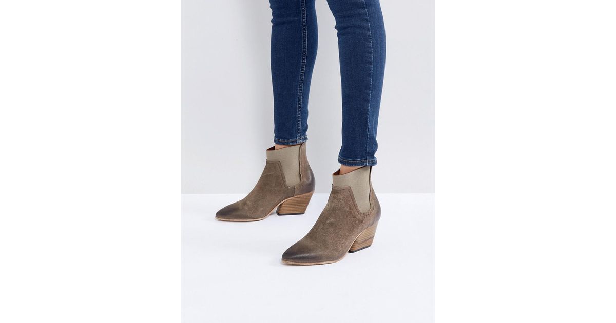 taupe suede ankle boots