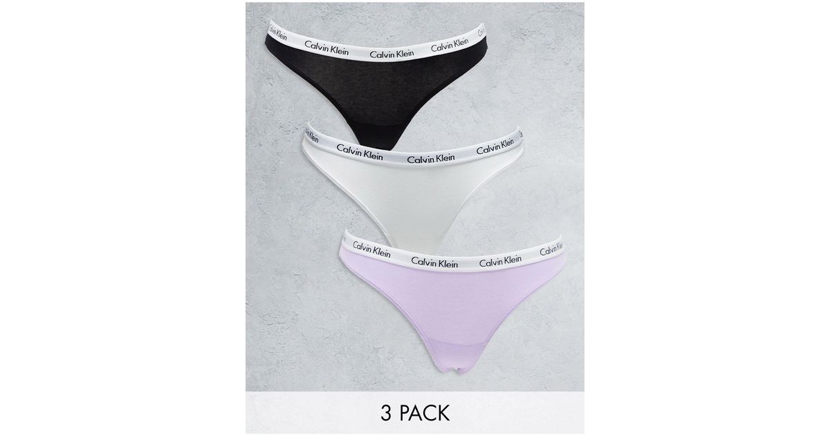 Calvin Klein High-Waisted Thong 3-Pack