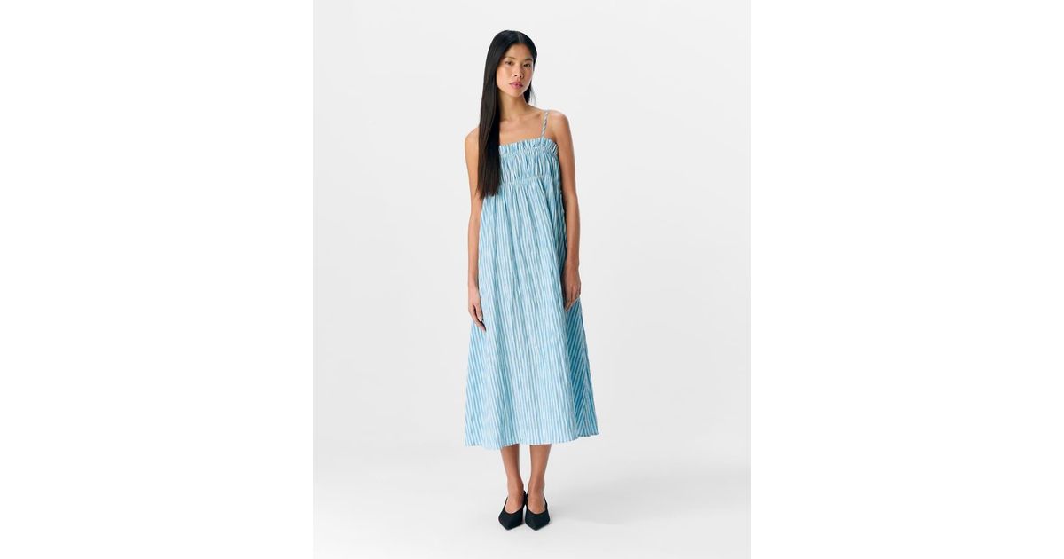 Object Midi Dress in Blue | Lyst UK