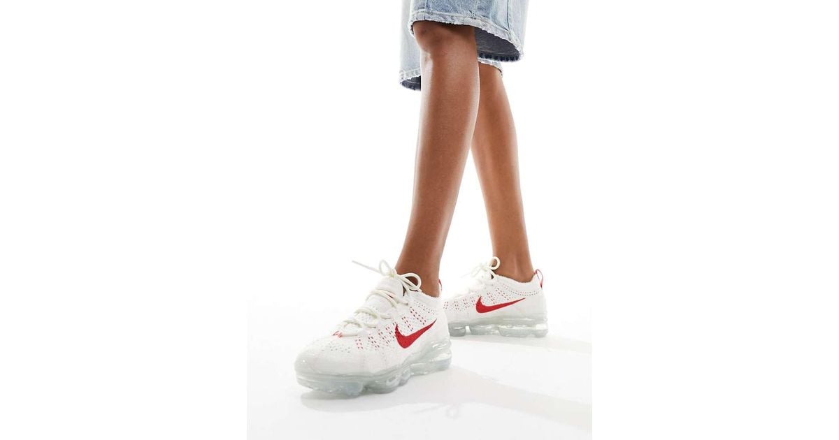 Nike vapormax flyknit mujer rojas on sale