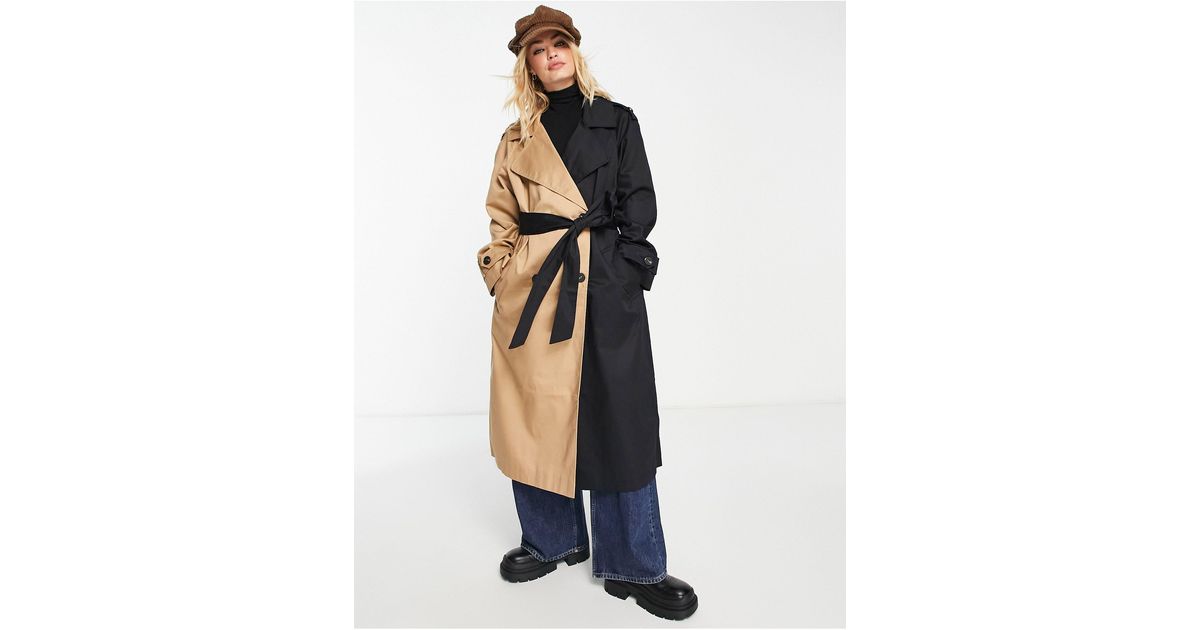 ASOS Half And Half Trench Coat Lyst UK