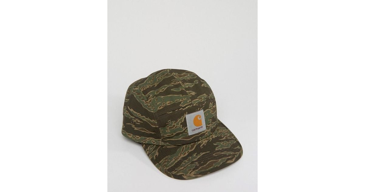 Carhartt WIP Cap 5 Panel Backley In Tiger Camo in Green for Men | Lyst  Canada