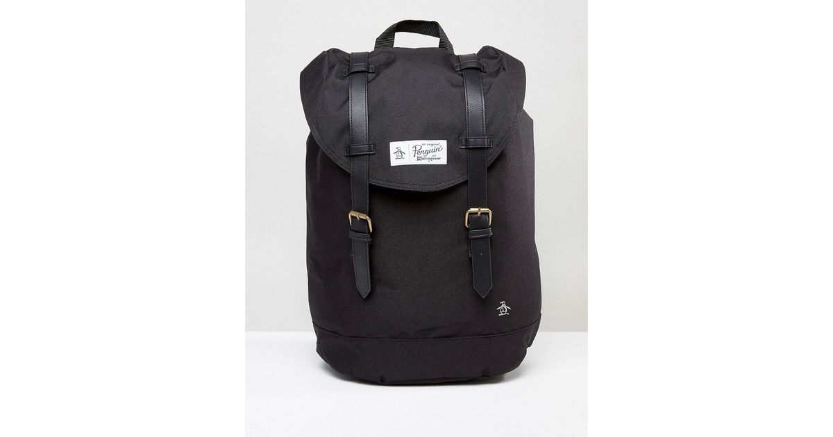 penguin twin strap backpack
