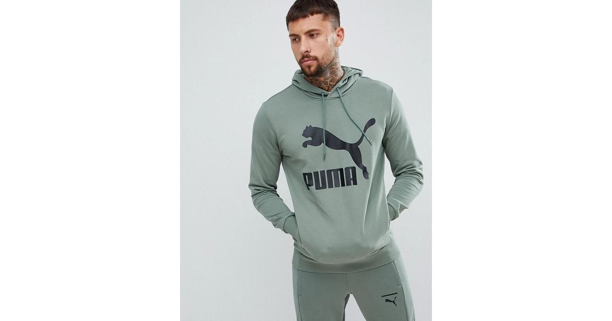 puma archive logo fleece hoodie