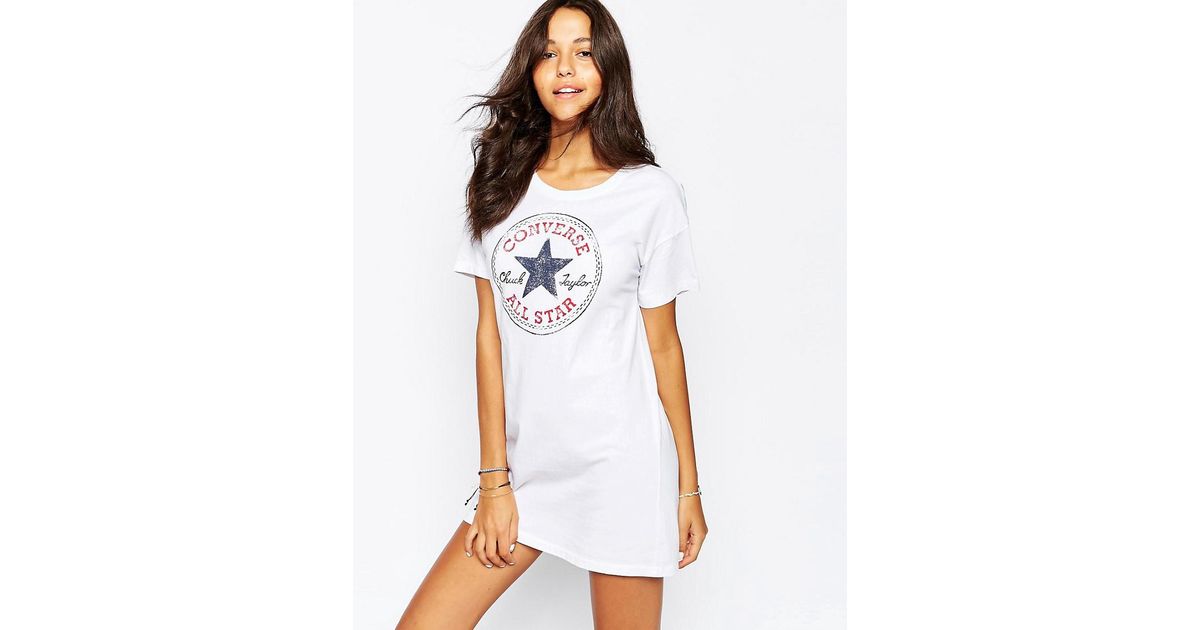 Converse T-shirt Dress With Large Front 