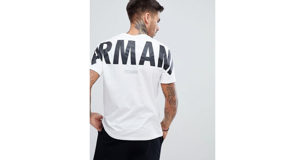 Armani Exchange Logo T-shirt In Black Men Lyst