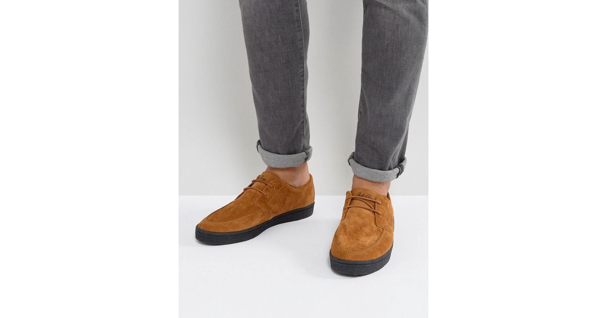 fred perry shields suede