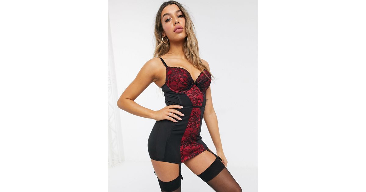 Ann Summers Double Boost Cami Suspender-black | Lyst Canada