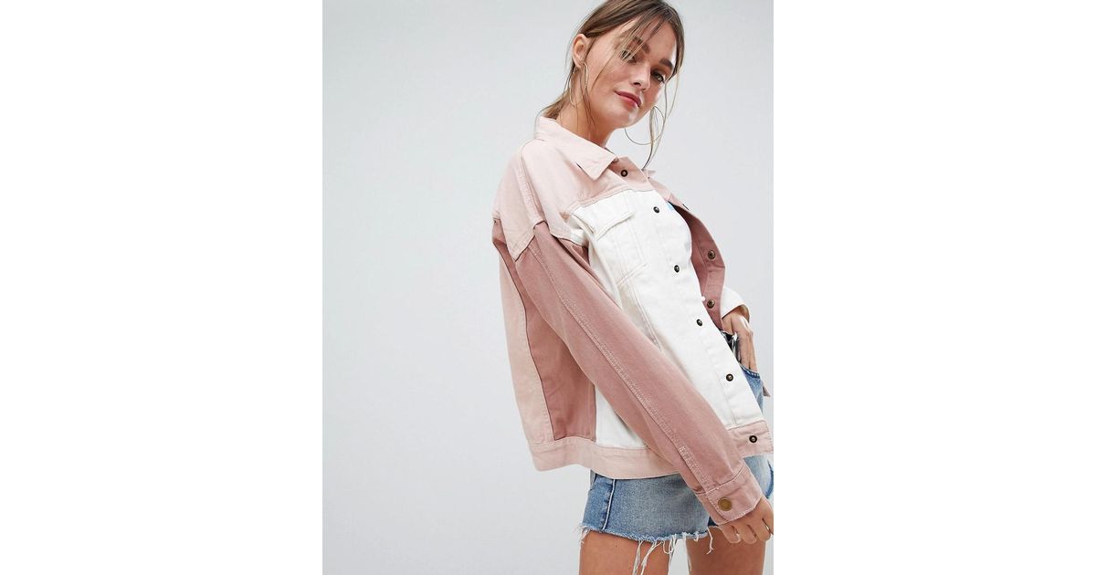 PrettyLittleThing Colourblock Denim 