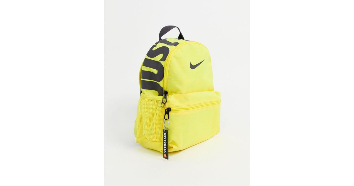 Just Do It - Zainetto gialloNike in Materiale sintetico di colore Giallo |  Lyst
