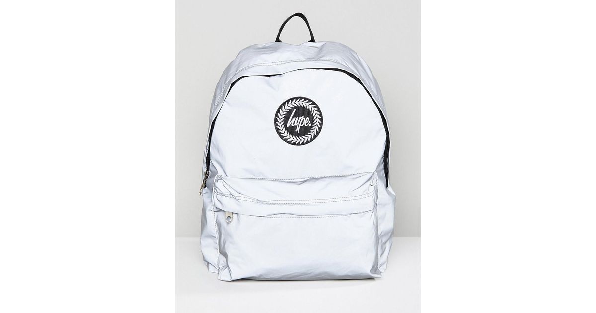 Hype Backpack In Reflective in Gray for Men | Lyst