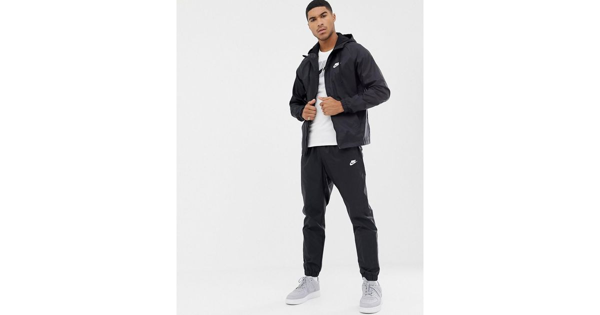 Nike Woven Tracksuit Set in Black for Men | Lyst