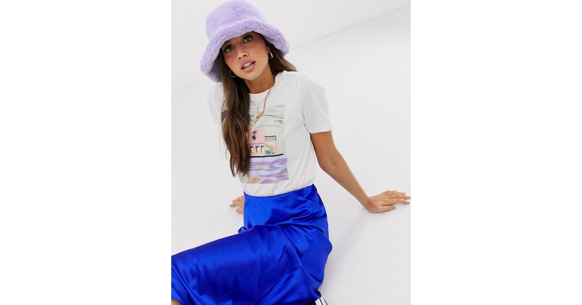 ASOS Faux Fur Roll Back Bucket Hat in 