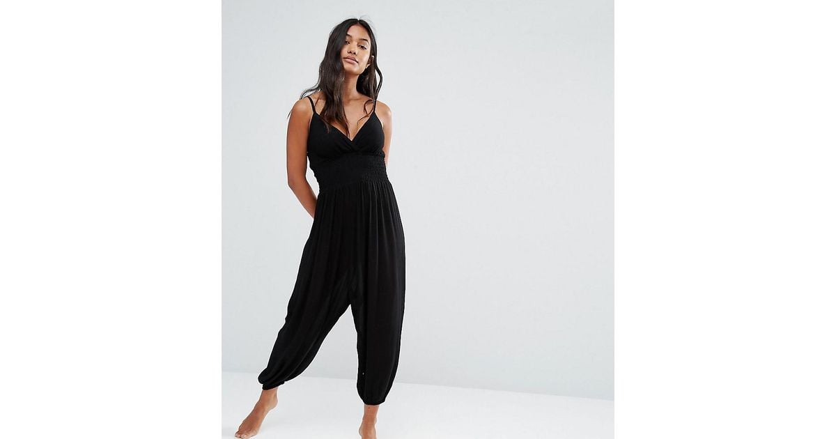 black beach jumpsuit