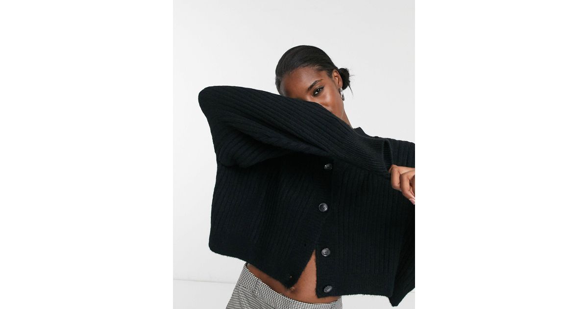 topshop crew neck cardigan