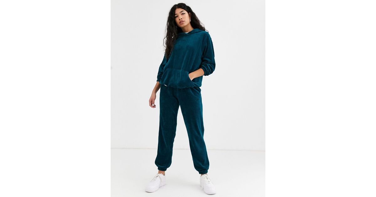 nike dark blue cord loose fit joggers