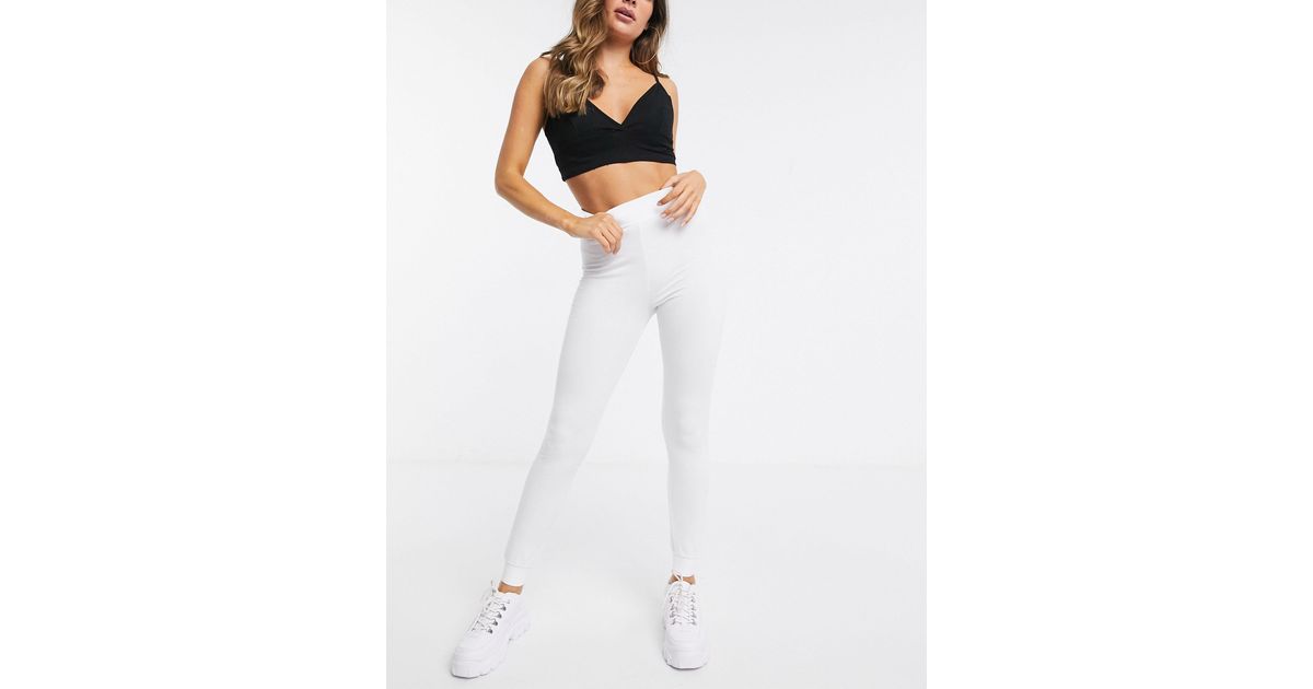 cotton on white trackies