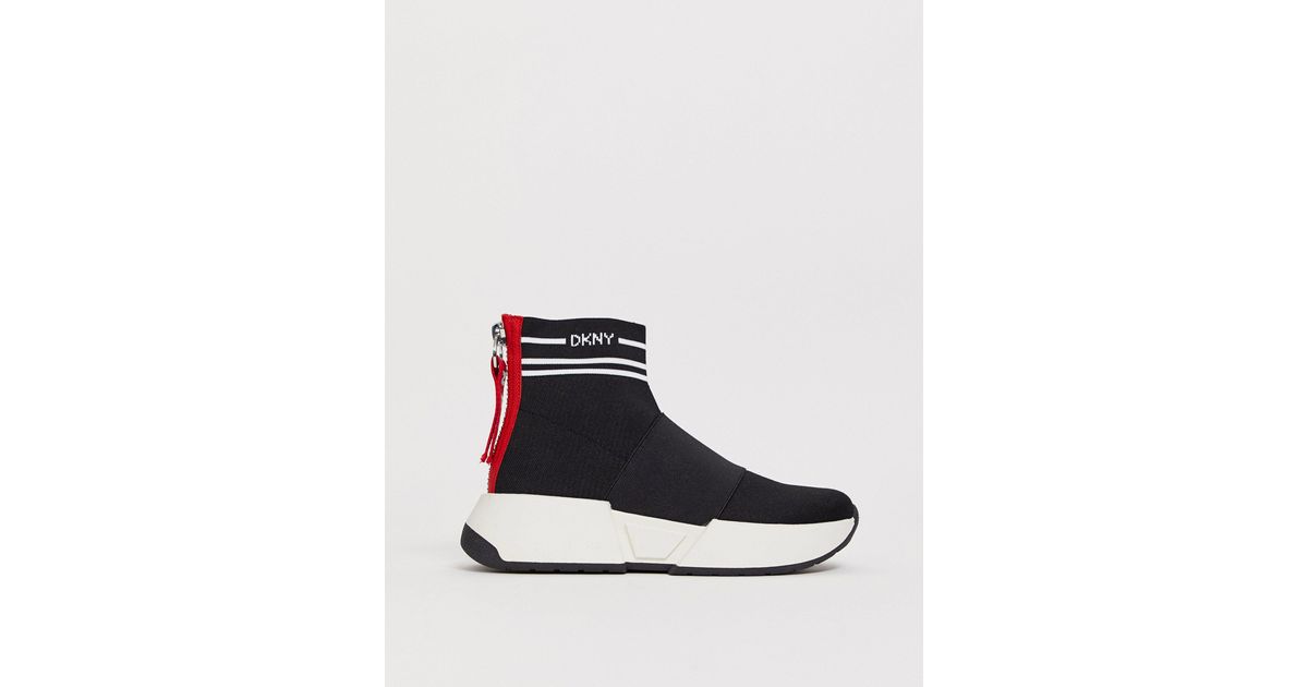 dkny marini slip on sock trainer